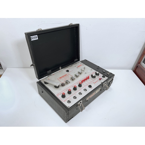 28 - WEM Copicat IC-300. Solid state tape echo. Has been put into a home-made wooden case.