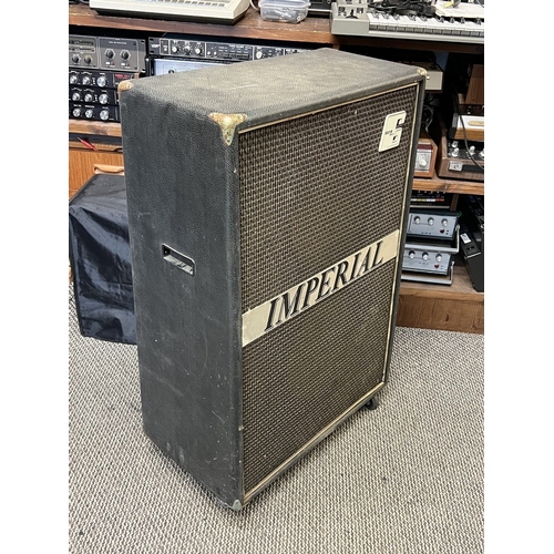 37 - Guyatone Imperial Amplifier. 1970s Japanese 2x12 valve amp. 
This is big! 85cm tall excluding the wh... 