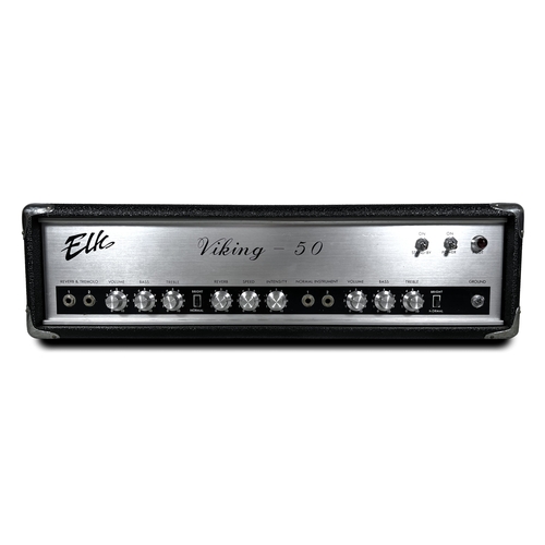 43 - ELK Viking 50 Amp Head. A good looking valve amp with a clean sound and good reverb.

We’ve done the... 