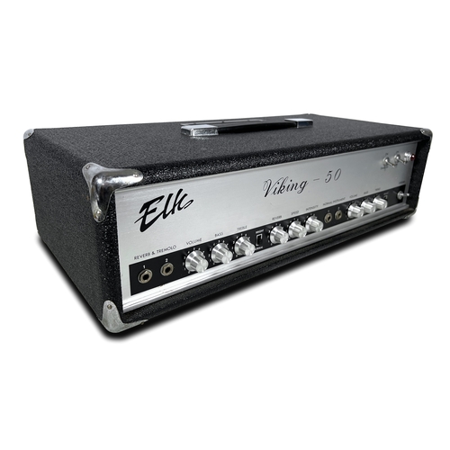 43 - ELK Viking 50 Amp Head. A good looking valve amp with a clean sound and good reverb.

We’ve done the... 