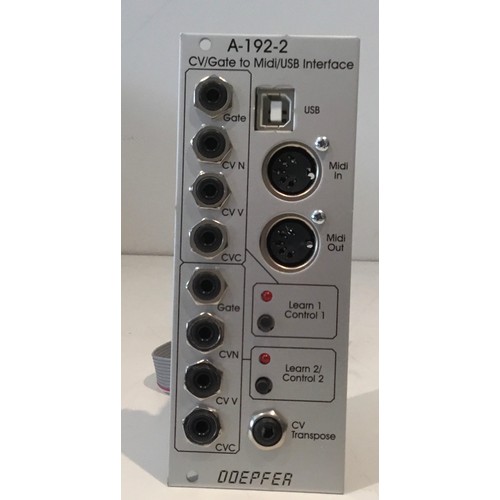 1049 - Doepfer A192-2 CV/Gate to Midi/USB Interface - Eurorack Module.

From a working modular rig, functio... 