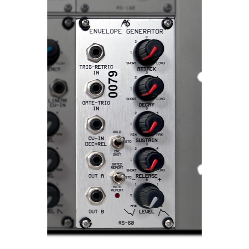 255 - Analogue Systems RS-60 Envelope Generator.

Shapes the dynamics of audio signals.
Adjustable attack,... 