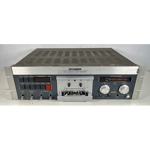 124 - Studer A710 Cassette Tape Recorder.
Professional-grade cassette recorder.
Precision mechanics for qu... 