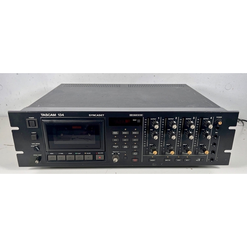 64 - Tascam 134 Syncaset 4 Track Cassette Recorder.
(B) Tested and working - powers up and appears to wor... 