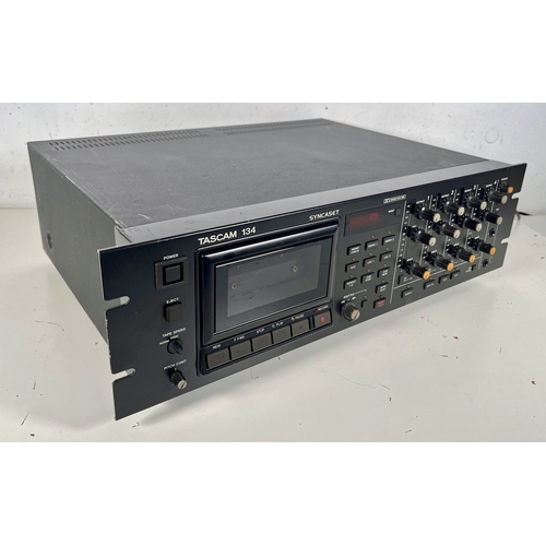 64 - Tascam 134 Syncaset 4 Track Cassette Recorder.
(B) Tested and working - powers up and appears to wor... 