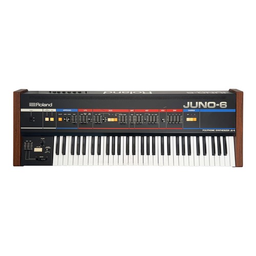 158 - Roland Juno-6. 61-key analogue polyphonic synthesizer.

(B) Tested and working - powers up and appea... 