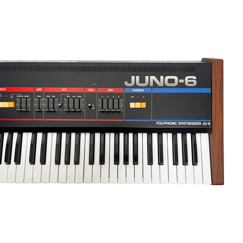 158 - Roland Juno-6. 61-key analogue polyphonic synthesizer.

(B) Tested and working - powers up and appea... 