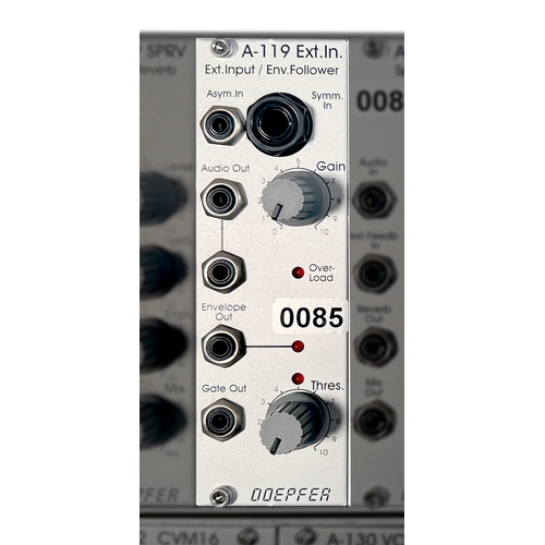 103 - Doepfer A-119 Ext In External Input / Envelope Follower

Module for processing external signals and ... 