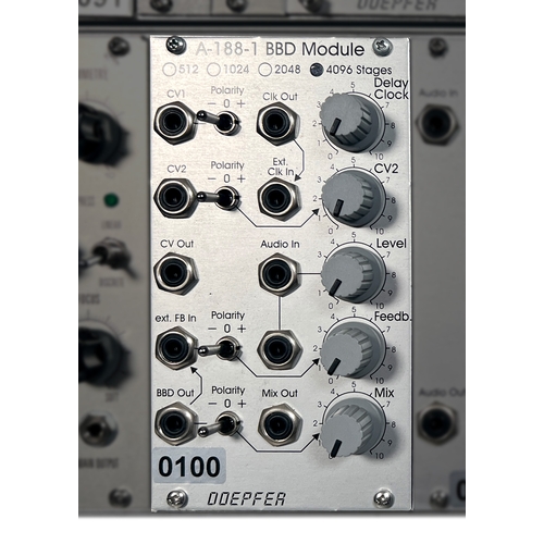 105 - Doepfer A-188-1 BBD Module

Module using bucket brigade chips for creating analog delay and chorus e... 