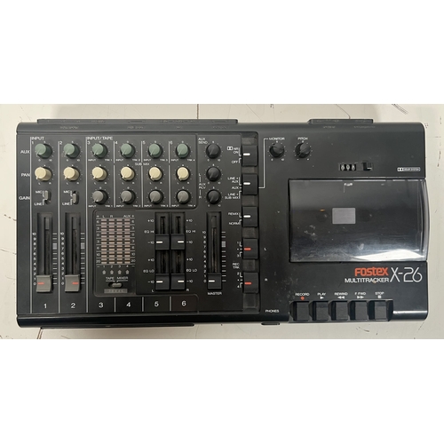 56 - Fostex X-26 Multitracker

Compact four-track cassette recorder, suitable for home recording projects... 