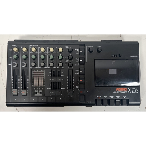 94 - Fostex X-26 Multitracker

Compact four-track cassette recorder, suitable for home recording projects... 