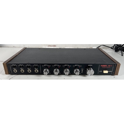 58 - Hawk HM-3 Audio Mixer

Compact audio mixer suitable for small-scale audio mixing tasks.

4-channel m... 