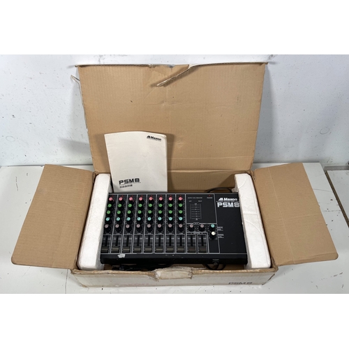 65 - Maxon PSM8 Mixer, Boxed

Compact audio mixer, ideal for small-scale audio routing, sold in its origi... 