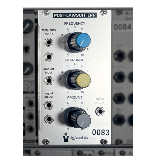 120 - STG Soundlabs Post-Lawsuit LPF.

Low-pass filter module, known for its smooth filtering capabilities... 