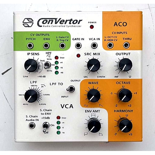 38 - Sonicsmith Convertor Audio Controlled Synthesizer

Synthesizer controlled by audio input, allowing f... 