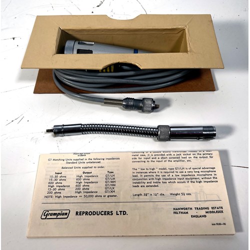 44 - Grampian GC1/M Goose Neck Cardioid Mic - Boxed

Complete with cable, transformer and gooseneck mount... 