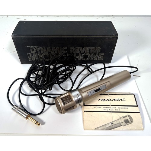 45 - Realistic Dynamic Reverb Microphone - Boxed

1980's dynamic microphone with built in spring reverb.
... 