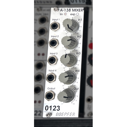 124 - Doepfer A-138a Mixer (Linear)

(A) From a working modular rig, functions generally tested but not gu... 