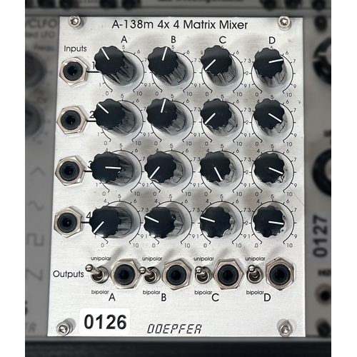 127 - Doepfer A-138m Matrix Mixer

(A) From a working modular rig, functions generally tested but not guar... 