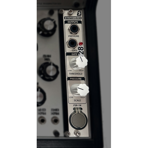 129 - Synthwerks FSR-1N Force sensing resistor controller

(A) From a working modular rig, functions gener... 