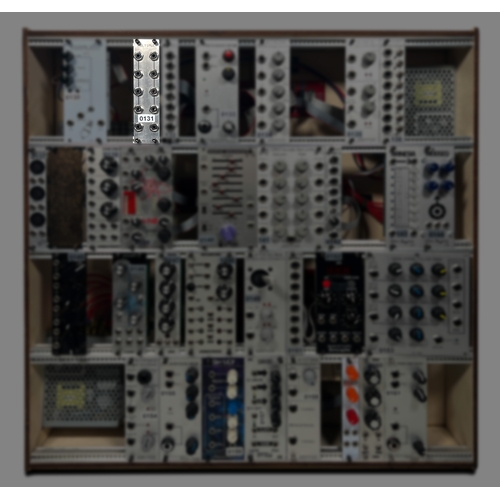 132 - Analogue Systems RS-170 Multiple

(A) From a working modular rig, functions generally tested but not... 