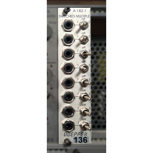 137 - Doepfer A-182-1 Switched Multiple

(A) From a working modular rig, functions generally tested but no... 