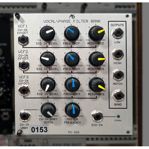 153 - Analogue Systems RS-360 Vocal / Phase filter bank

(A) From a working modular rig, functions general... 