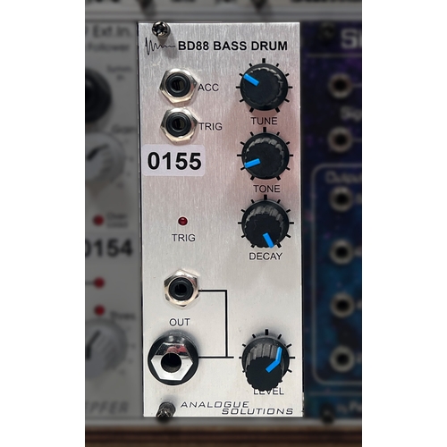 155 - Analogue Solutions BD88 Bass Drum TR-808 Bass Drum

(A) From a working modular rig, functions genera... 