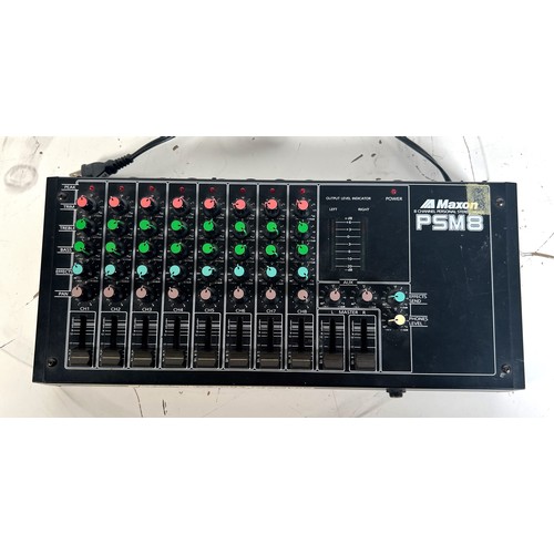 33 - Maxon PSM8 Mixer, Boxed

Compact audio mixer, ideal for small-scale audio routing, sold in its origi... 