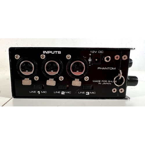 7 - Shure FP32 Portable Mic Preamp Mixer with Limiter 

Very cool portable mixer with mic pres and limit... 