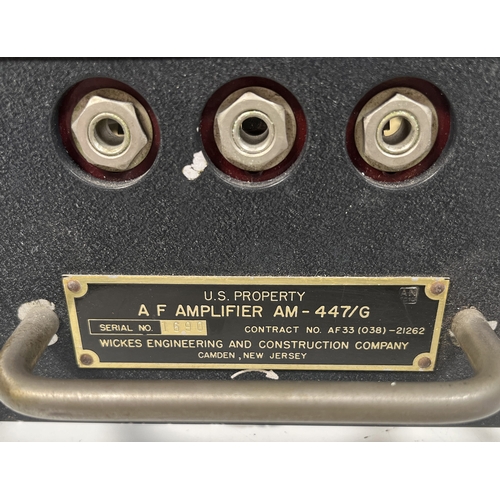 110 - A.F. Amplifier 447/G, Wickes Engineering (USA)

Curious (ex military) amp - we've modded one for a c... 