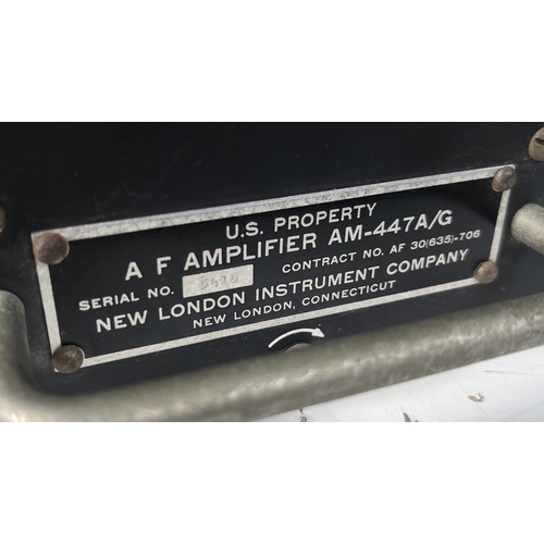 17 - A.F. Amplifier 447A/G, New London Engineering Company (USA)

Curious (ex military) amp - we've modde... 