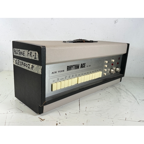 96 - Ace Tone FR-1 Rhythm Ace

117v. No mains transformer.

(E) Untested. We have no information about th... 