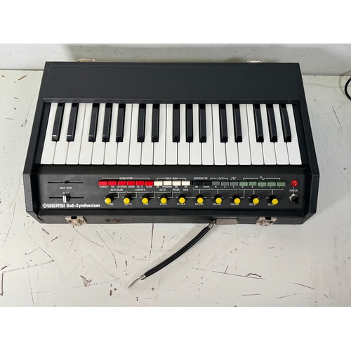 97 - Wersi AP6 Bass Synthesizer

(C) Tested. Powers up, passes signal but has various faults and/or dirty... 