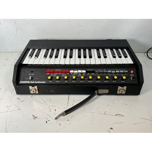 97 - Wersi AP6 Bass Synthesizer

(C) Tested. Powers up, passes signal but has various faults and/or dirty... 