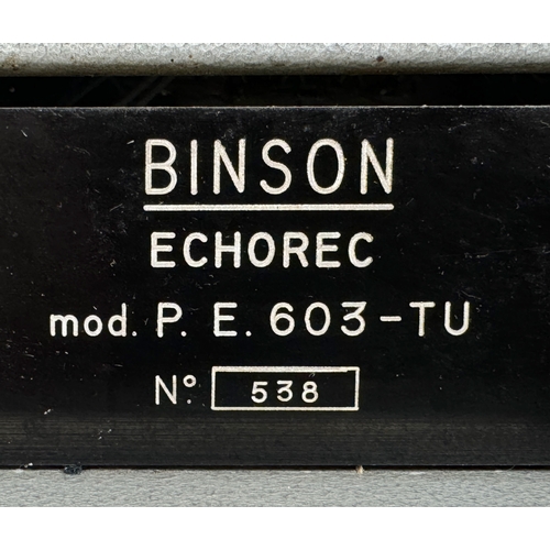 99 - Binson Echorec PE 603-TU

Serviced for the current owner (not by us) and in good order. Rare chance ... 