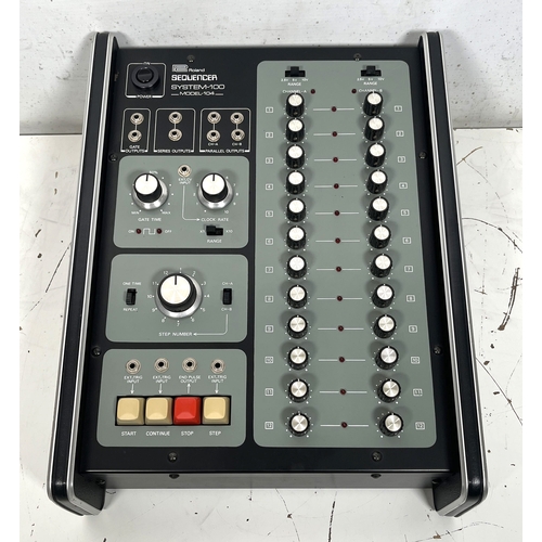 78 - Roland System-100 Model 104 Sequencer

(C) Tested. Powers up, passes signal but has various faults a... 