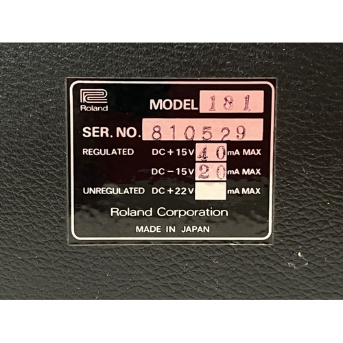 104 - Roland System-100M 181 Keyboard

(C) Tested. Powers up, passes signal but has various faults and/or ... 