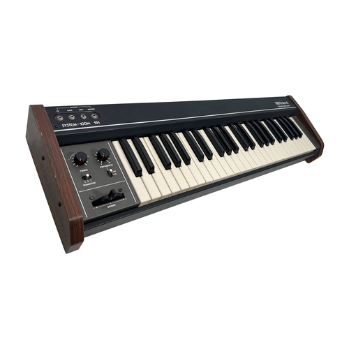 104 - Roland System-100M 181 Keyboard

(C) Tested. Powers up, passes signal but has various faults and/or ... 