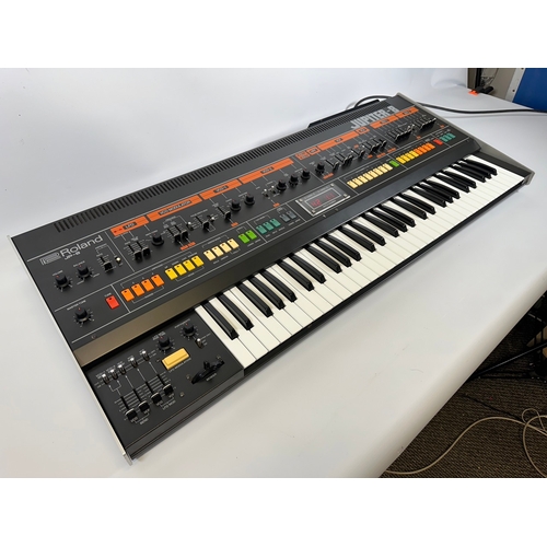 114 - Roland Jupiter 8 - Eight-Voice Polyphonic Analogue Synthesizer.

In very clean condition. An excelle... 