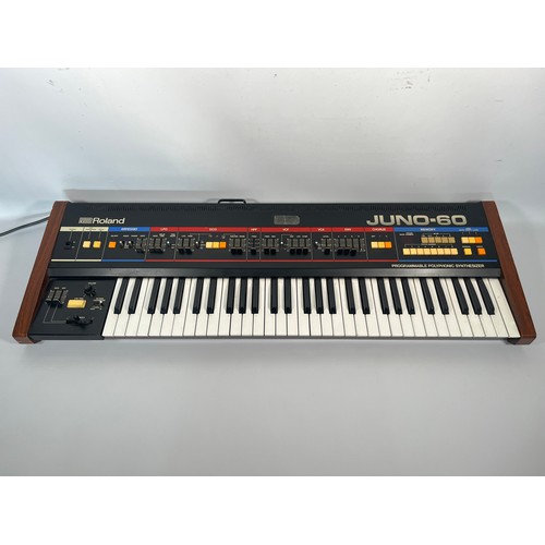 92 - Roland Juno-60 - 61 key Polyphonic Analogue Synthesizer

(C) Tested. Powers up, passes signal but ha... 