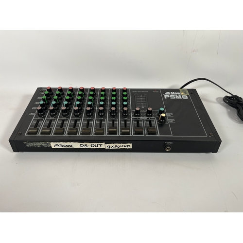 3 - Maxon PSM 8 Portable 8-Channel Mixer