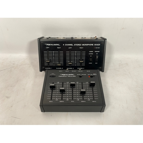 31 - Realistic 4 Channel stereo Mic Mixer + Frequency Equaliser