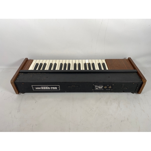 115 - Korg Mini korg 700, Early 1970s 

This was the first iteration of Korg's Analogue monosynth debut. N... 