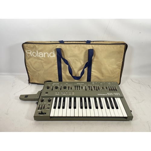 140 - Roland SH-101 Monophonic Analogue Synthesizer, Mint