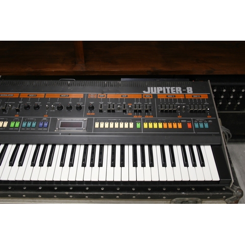 141 - Roland Jupiter-8 Polyphonic analogue synthesizer with Kenton Midi, Early 1980s

This beast has some ... 