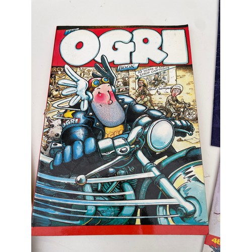 ’Ogri’ Bike magazines cartoon strip book, Volume IV and magazines