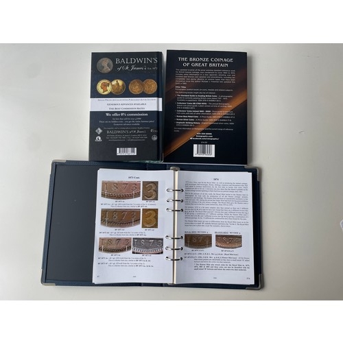 61 - Collection of numismatics British coin reference books including The British Bronze Penny Victoria 1... 