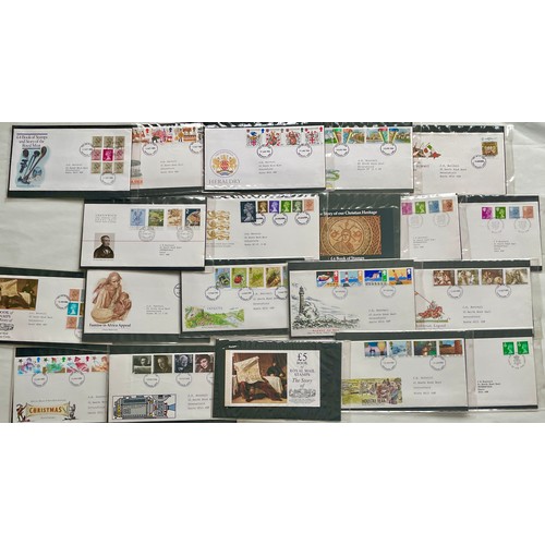 65 - Stamps - Album of 35 addressed and franked first day covers from 1983 to 1986. Presented in plastic ... 