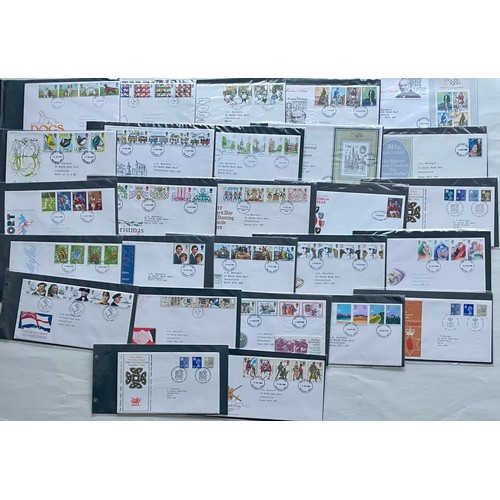 67 - Stamps - Album of 54 addressed and franked first day covers from 1979 to 1983. Presented in plastic ... 